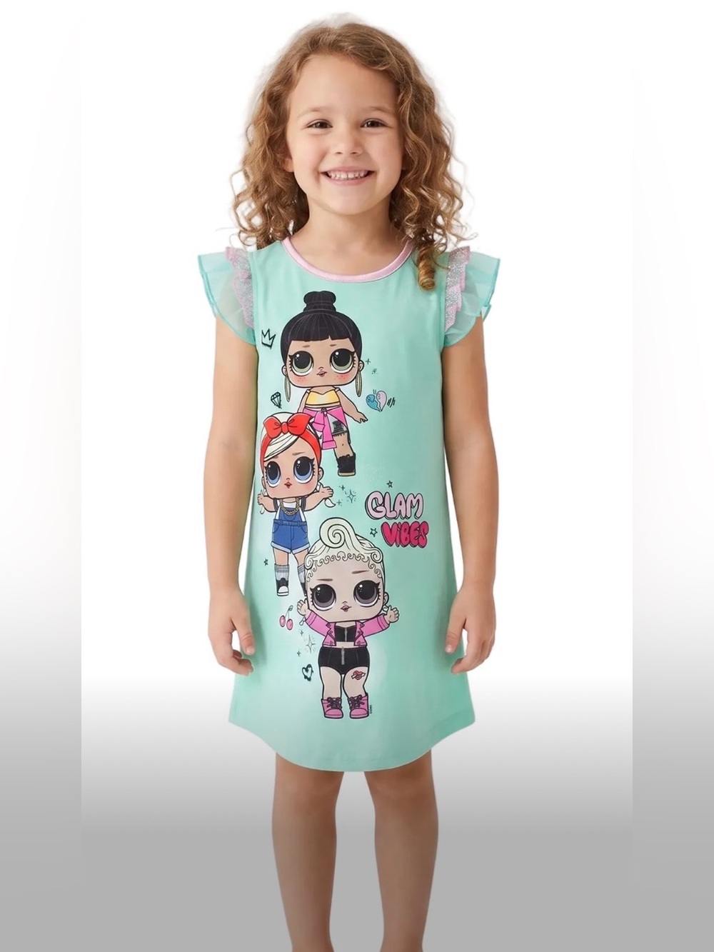 LOL Surprise Character Mint Green Nightgown NWT Size 10